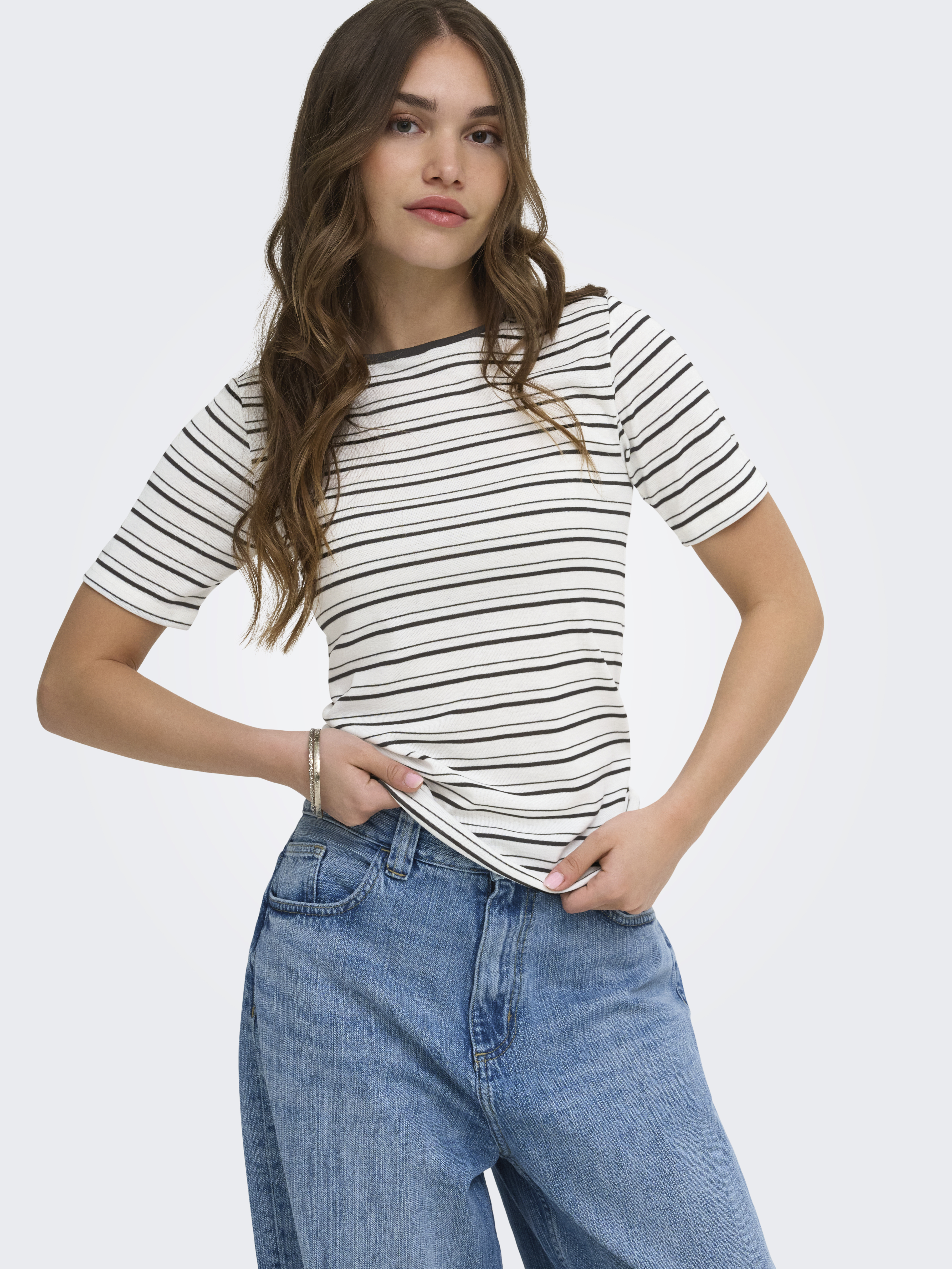 ONLELLI S/S RIB TOP JRS