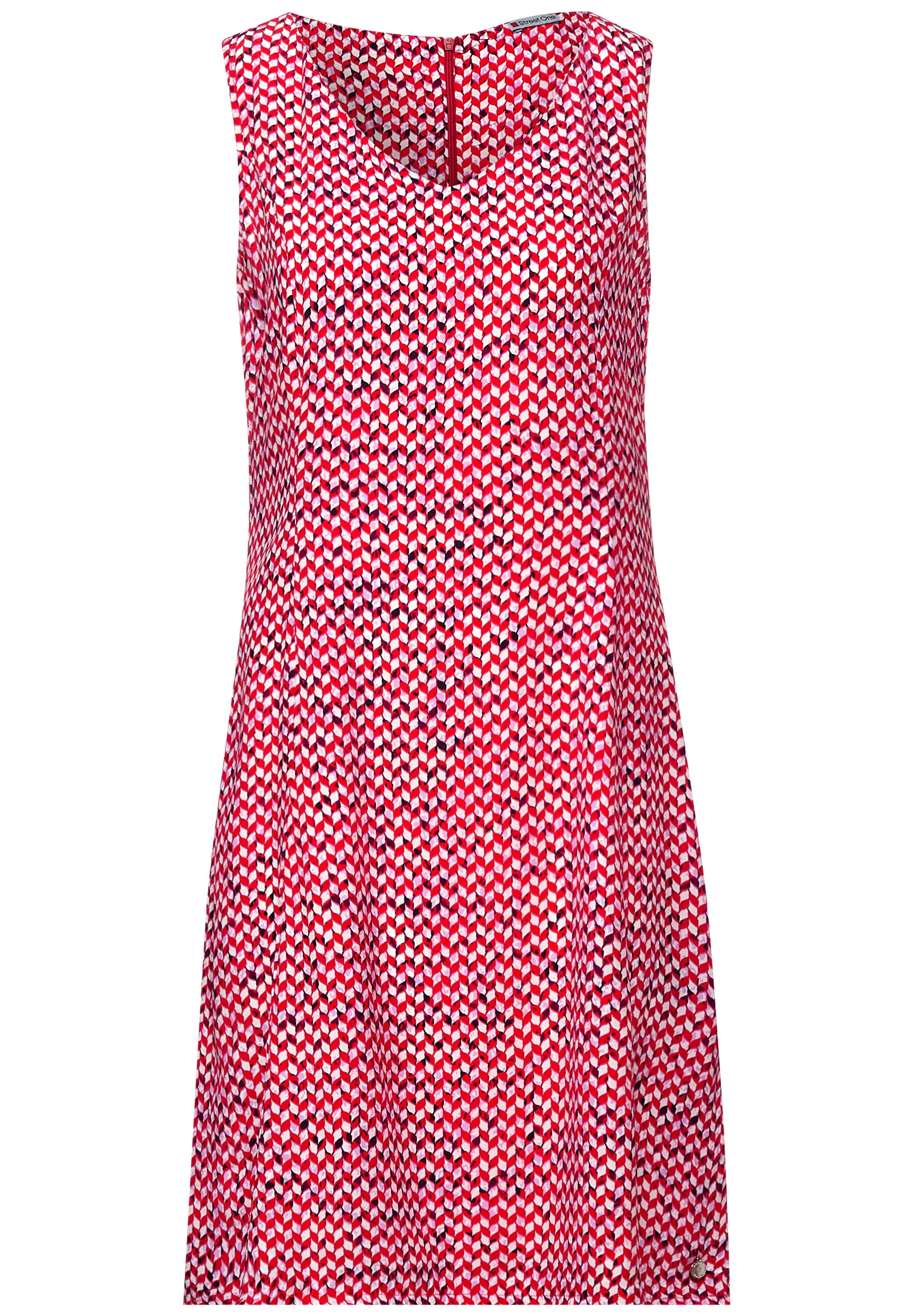Knielanges Kleid mit Print