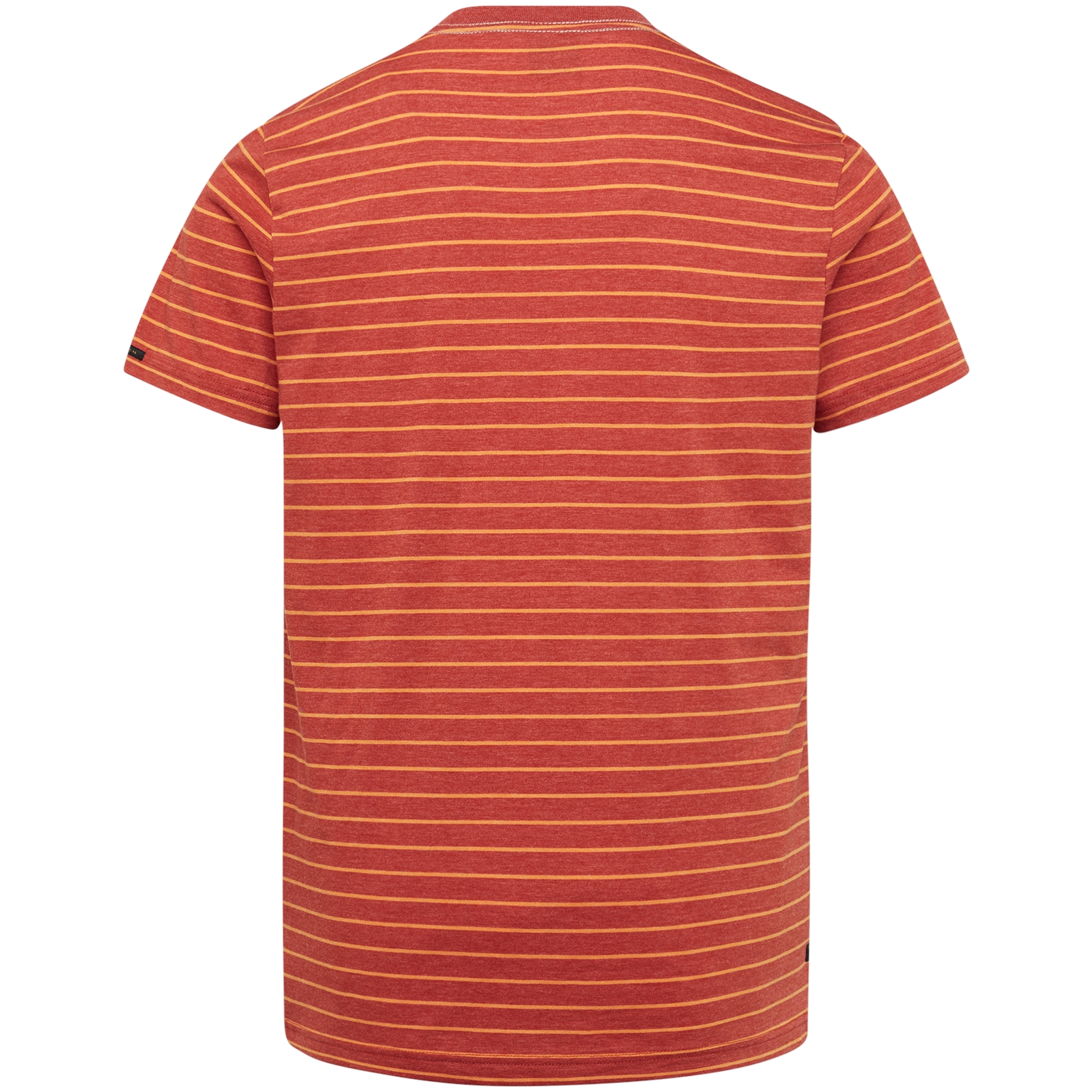 Short sleeve r-neck yd melange striped jersey
