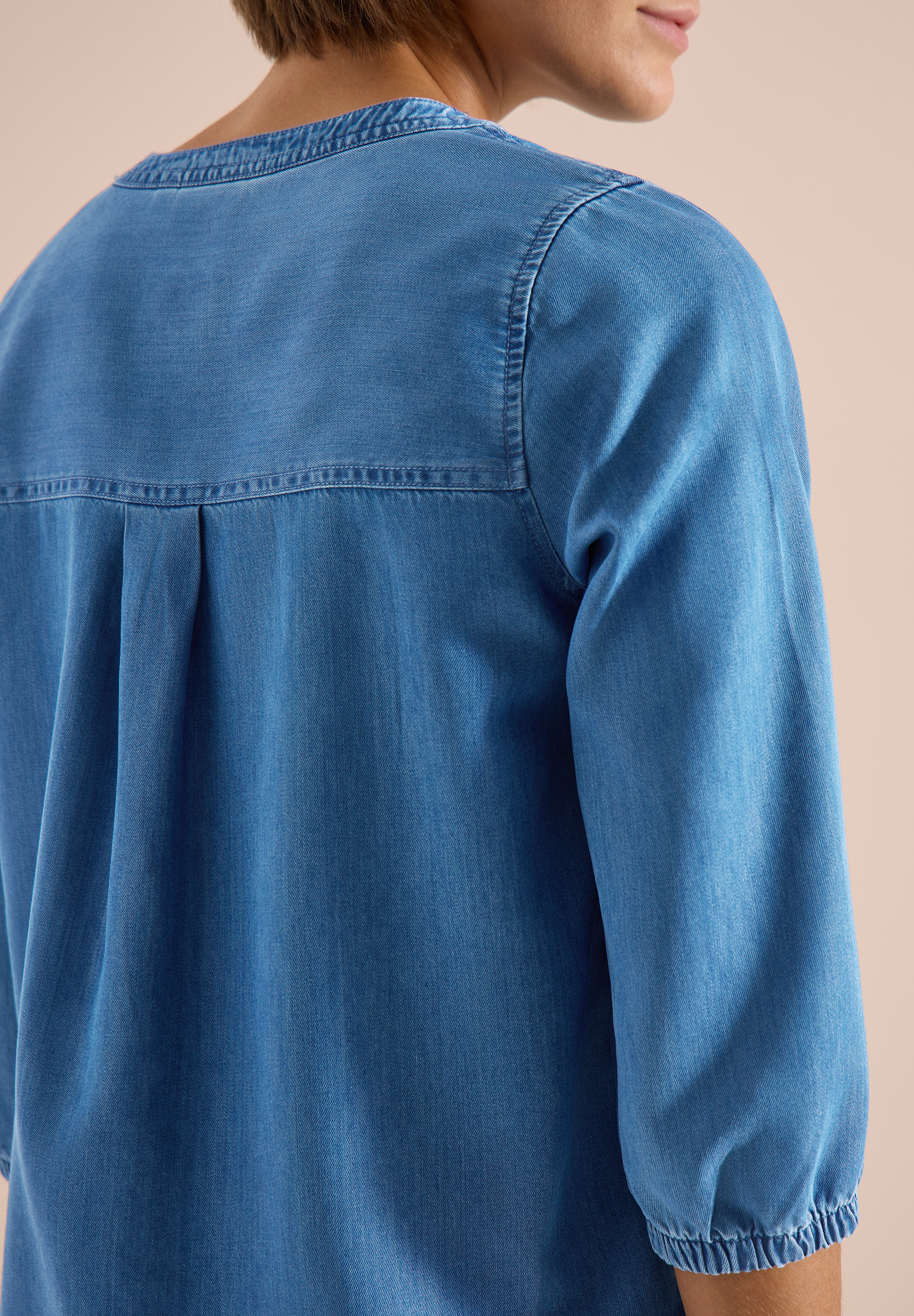 3/4-Arm Tunika im Denim-Look